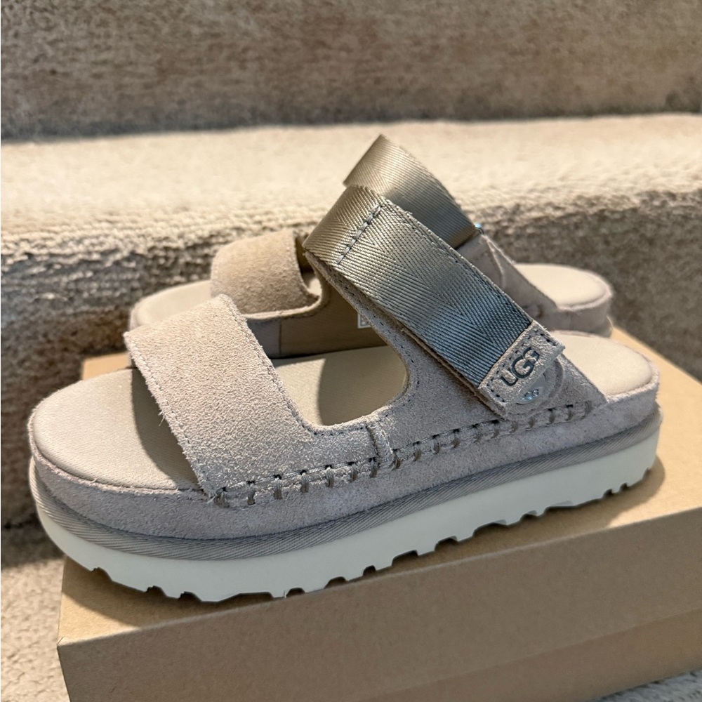 UGG Goldenstar Glide Sandals in Tan - Picture 2 of 10